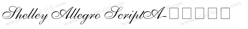 Shelley Allegro ScriptA字体转换